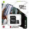 Ampliar foto de Memoria Micro SD Kingston 256Gb MicroSDXC Canvas Select Plus 100R A1 C10 Card + Adaptador