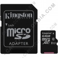 Discos duros externos, de estado sólido, Memorias USB, Kingston, Marca: Kingston - Memoria microSDHC de 64GB Kingston Class 10 UHS-I, Velocidad de 45MB/s Lectura y 10MB/s Escritura con Adaptador SD (Ref. SDC10G2/64GB)