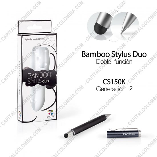 EOL, Marca: Wacom - Lápiz Wacom Bamboo Stylus Duo para IPAD y Tablets (CS150K) Generación 2
