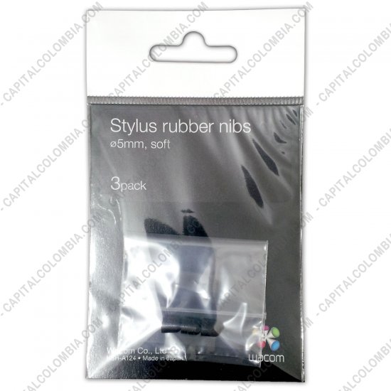 EOL, Marca: Wacom - Puntas de repuesto Soft (Paquete de tres puntas 5mm) para lápiz Bamboo Stylus CS150K/CS140K Segunda Generación (ACK20609) (5mm)