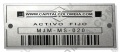 Venta de 100 placas en acero con código de barras para marcar maquinaria / activos fijos