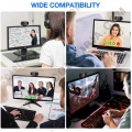 Camara Web 720p marca Sat Ref. X11 con Micrófono incorporado conexión USB y 3.5mm