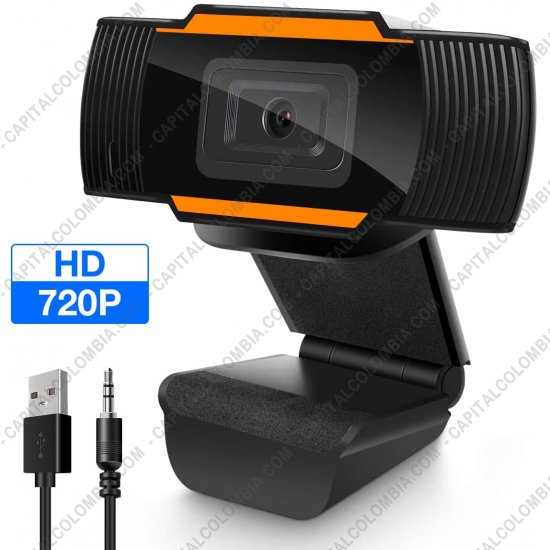 Impresoras, C&aacute;maras, Esc&aacute;ners, Televisores, Video Proyectores, Memorias, Cables, Accesorios, Marca: Sat - Camara Web 720p marca Sat Ref. X11 con Micr&oacute;fono incorporado conexi&oacute;n USB y 3.5mm