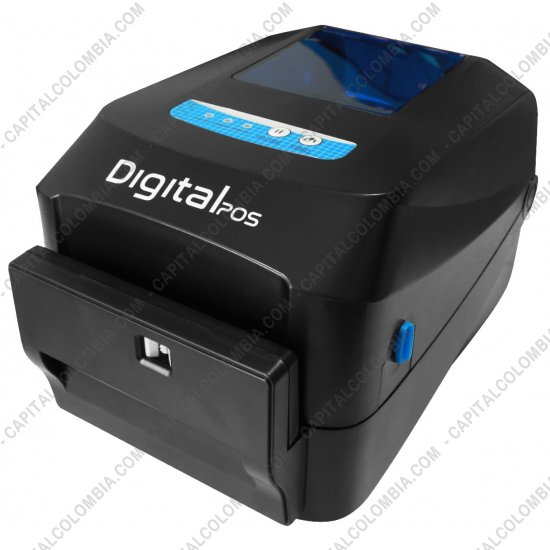 Impresoras de Etiquetas de C&oacute;digos de barras y Carnets, Marca: DigitalPos - Impresora de Etiquetas Adhesivas con autocortador y soporte Externo - DigitalPos DIG-1625TC