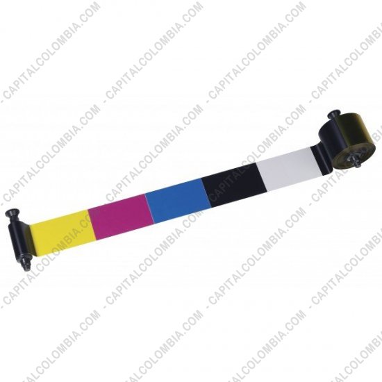 Impresoras de Etiquetas de C&oacute;digos de barras y Carnets, Marca: Evolis - Cinta/Ribbon Evolis de 6 Paneles para impresora de carnets Dualys (2 Caras)