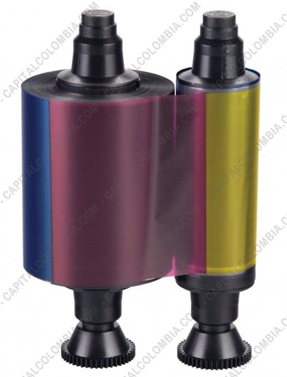 Impresoras de Etiquetas de C&oacute;digos de barras y Carnets, Marca: Evolis - Cinta/Ribbon Evolis de 6 Paneles para impresora de carnets Dualys (2 Caras)