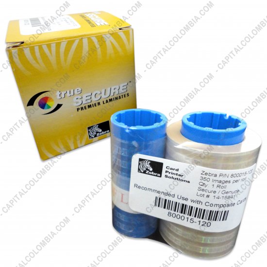Impresoras de Etiquetas de C&oacute;digos de barras y Carnets, Marca: Zebra - Cinta Holograma Zebra Geniune Secure 1 panel para 350 impresiones Ref. 800015-120
