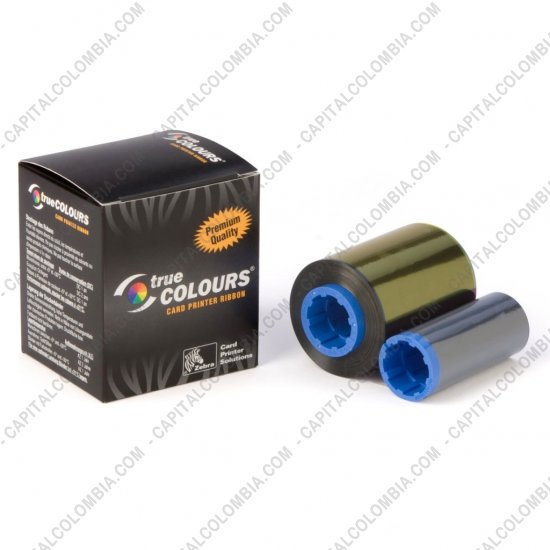 Impresoras de Etiquetas de C&oacute;digos de barras y Carnets, Marca: Zebra - Cinta para impresora Zebra de 5 paneles de Color para 200 impresiones (Ref. 800015-140)