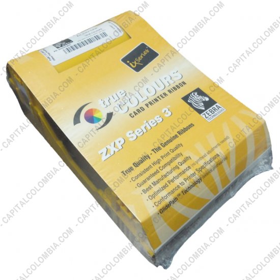 Impresoras de Etiquetas de C&oacute;digos de barras y Carnets, Marca: Zebra - Cinta para impresora Zebra de 5 Paneles de color para 200 impresiones Ref. 800033-840