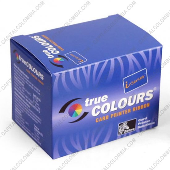 Impresoras de Etiquetas de C&oacute;digos de barras y Carnets, Marca: Zebra - Cinta para impresora Zebra de 6 paneles de color para 170 impresiones (Ref. 800015-448)