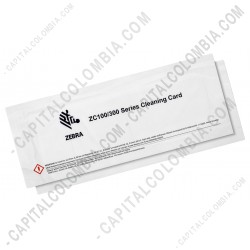 Ampliar foto de Kit de Limpieza para impresoras de Carnets Zebra ZC100 y ZC300 - 2 tarjetas