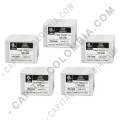 Paquete de 500 tarjetas PVC Zebra de calibre 30 mil (caja de 500 carnets de PVC blanco)