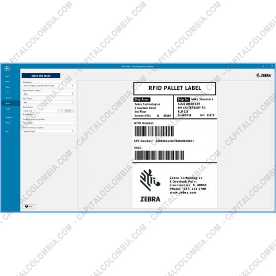 Impresoras de Etiquetas de Códigos de barras y Carnets, Marca: Zebra - Zebra Designer Pro v3, clave de activación para 1 PC