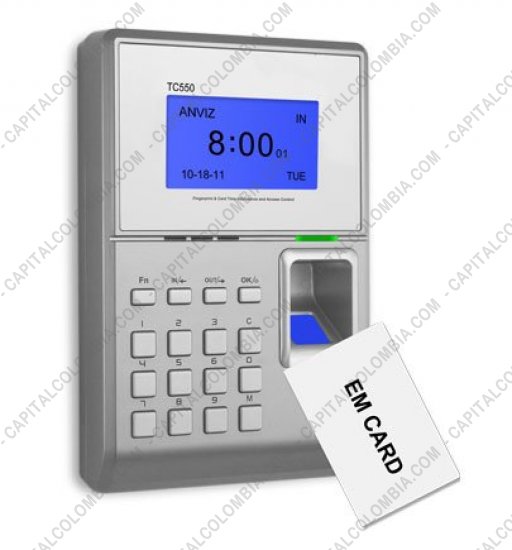 Lectores Biom&eacute;tricos, Marca: Anviz - Control de Acceso Biom&eacute;trico Anviz TC550
