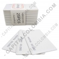 Ampliar foto de Tarjetas de proximidad x 25 unidades marca SAT referencia T-02EM, RFID 125 Khz - gruesa en PVC