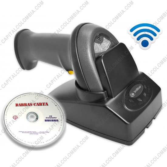 Lectores de Códigos de Barras, Marca: 3nStar - Combo Lector de Código de Barras inalámbrico 1D (150 metros 3nStar SC305) y Software BarrasCarta