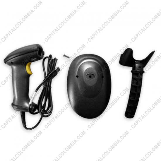 Lectores de Códigos de Barras, Marca: 3nStar - Combo Lector de código de barras láser con sensor de lectura automática con base conexión USB y Software BarrasCarta - 3nStar (SC100)