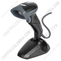 Ampliar foto de Lectores de Códigos de Barras, Marca: Aon - Lector de código de barras 2D y 1D con base conexión USB - AON HS-200 (No lee cédula colombiana) Ampliar foto de Lector de código de barras 2D y 1D con base conexión USB - AON HS-200 (No lee cédula colombiana)