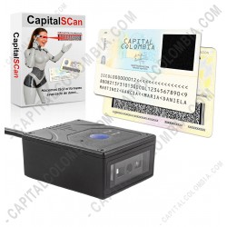 Ampliar foto de Lector de C&oacute;digos de barras de 2D, 1D, OCR - AON FS-205 y Software CapitalScan (Licencia 1PC)