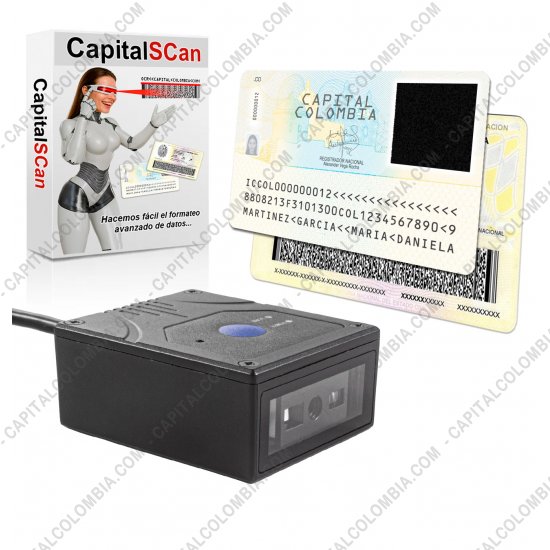 Lectores de C&oacute;digos de Barras, Marca: Aon - Lector de C&oacute;digos de barras de 2D, 1D, OCR - AON FS-205 y Software CapitalScan (Licencia 1PC)