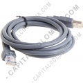 Lectores de Códigos de Barras, Marca: CapitalColombia - Cable USB compatible con Lector de código de barras LS1203, LS2208, LS4278, LI4278, DS9208