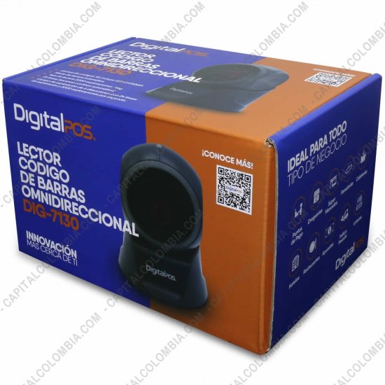 Lectores de Códigos de Barras, Marca: DigitalPos - Lector de código de barras omnidireccional 2D y 1D DigitalPos DIG-9100D conexión USB