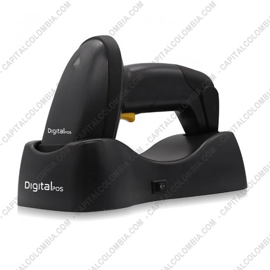 Lectores de Códigos de Barras, Marca: DigitalPos - Lector inalámbrico 1D de códigos de barras, 200mts, DIG-830W