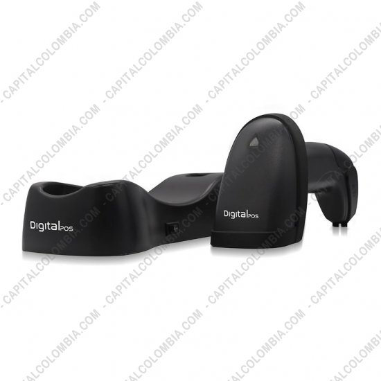 Lectores de C&oacute;digos de Barras, Marca: DigitalPos - Lector inal&aacute;mbrico 1D de c&oacute;digos de barras, 200mts, DIG-830W