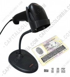Ampliar foto de Combo Lector de Código de Barras Xenon 1900 (2D Imager) USB con base y con software CapitalXenon para Cédulas, Tarjetas de Identidad, Licencias y Tarjetas de Propiedad de Vehículos en Colombia