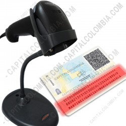 Ampliar foto de Combo Lector de Código de Barras Xenon 1950G (2D Imager, OCR) USB con base y con software CapitalXenon para Cédulas, Tarjetas de Identidad, Licencias y Tarjetas de Propiedad de Vehículos en Colombia