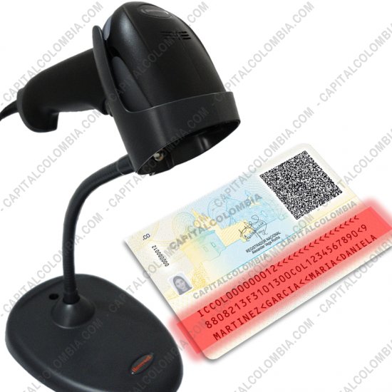 Lectores de Códigos de Barras, Marca: Honeywell - Combo Lector de Código de Barras Xenon 1950G (2D Imager, OCR) USB con base y con software CapitalXenon para Cédulas, Tarjetas de Identidad, Licencias y Tarjetas de Propiedad de Vehículos en Colombia