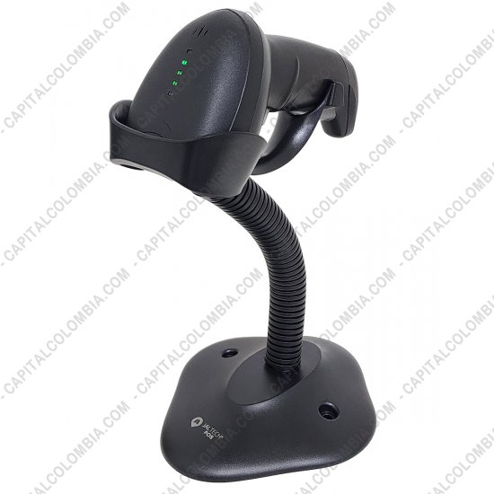Lectores de Códigos de Barras, Marca: Jaltech - Lector inalámbrico 1D y 2D de códigos de barras con base, conexión USB - JAL-PLUS02 (no lee cedula colombiana)