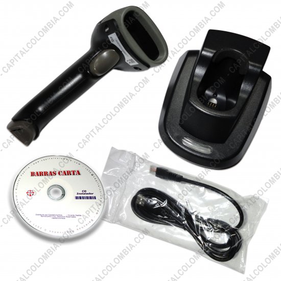 Lectores de Códigos de Barras, Marca: Sat - Combo Lector de Código de Barras inalámbrico 1D (100 metros) LI102W y Software BarrasCarta
