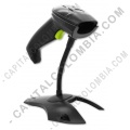 Lector de código de barras láser SAT LD101R PLUS con base - USB - Marca Sat