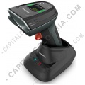 Lector de c&oacute;digo de barras inal&aacute;mbrico 2D y 1D Bluetooth, 2.4Ghz, con base y Pantalla - StarPOS STAR-6267DT (No lee c&eacute;dula colombiana)