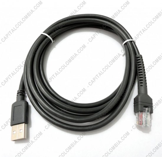 Lectores de Códigos de Barras, Marca: Zebra - Cable USB para Lector de código de barras LS1203, LS2208, LS4278, LI4278, DS9208