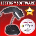Combo Lector de Código de Barras Zebra LS1203 USB + Software BarrasCarta (con base)
