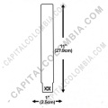 Paquete de 6 cartuchos de Manillas Zebra de 1x11 pulgadas para impresoras HC100/ZD510 - 10006995K