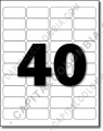 Sobre de 30 hojas de papel adhesivo - 4x10 (40)