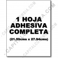 Sobre de 30 hojas de Papel Adhesivo tamaño carta (21.59cms x 27.94cms)