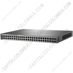 Ampliar foto de Switch HP 1820-48G-PoE+ (370W), 24 10/100/1000 PoE, 24 10/100/1000, 4 SFP, capa 2, no apilable, PoE
