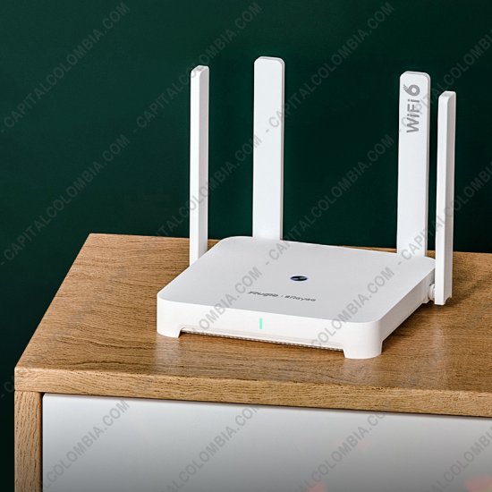 Redes, Routers, Wifi, Marca: Ruijie - Router Ruijie Reyee inal&aacute;mbrico de doble banda 1800M, Dual-band, Gigabit, Mesh - RG-EW1800GX PRO