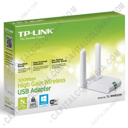 Ampliar foto de Adaptador USB Inalámbrico de Alta Ganancia 300Mbps (Ref.TL-WN822N)