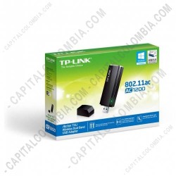Ampliar foto de Adaptador USB  Inalámbrico de Doble Banda AC1200 (Ref. Archer T4U)