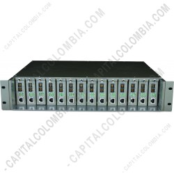Ampliar foto de Chasis para montaje en Rack de 14 Ranuras (TL-MC1400)