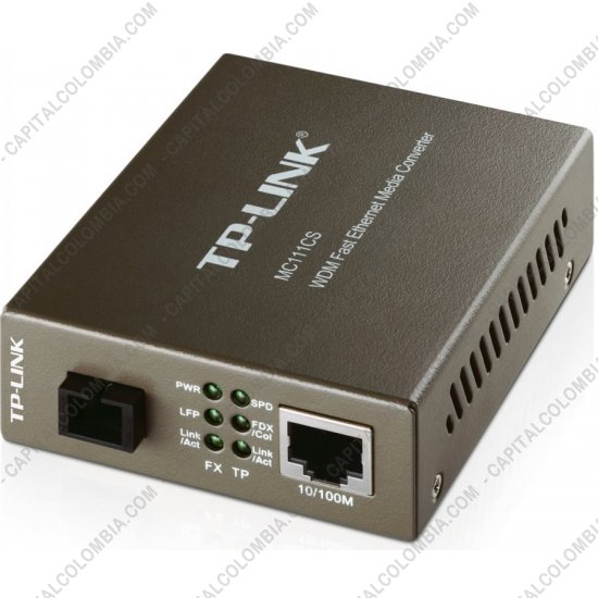Redes, Routers, Wifi, Marca: Tp-link - Conversor 10/100Mbps RJ45 a 100Mbps Modo único SC (MC111CS)