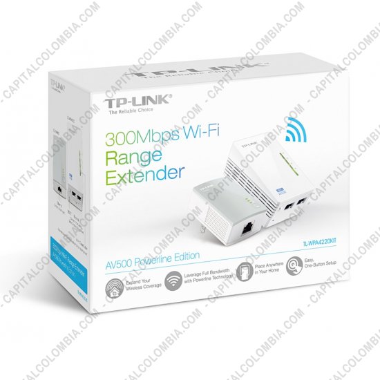 Redes, Routers, Wifi, Marca: Tp-link - Kit Extensor Inal&aacute;mbrico Tplink AV500 300Mbps Ref. TL-WPA4220KIT