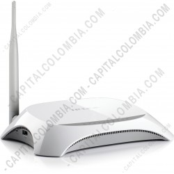 Ampliar foto de Router inalámbrico N 3G de 150Mbps Compatible con UMTSHSPAEVDO USB modem 3G WAN failover 2.4GHz (TL-MR3220)