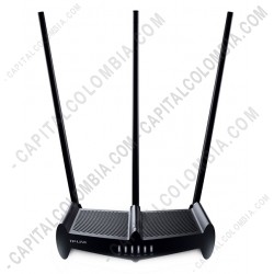 Ampliar foto de Router Tp-link de Alta Potencia (Rompemuros) de hasta 450Mbps con tres antenas (Ref. TL-WR941HP)