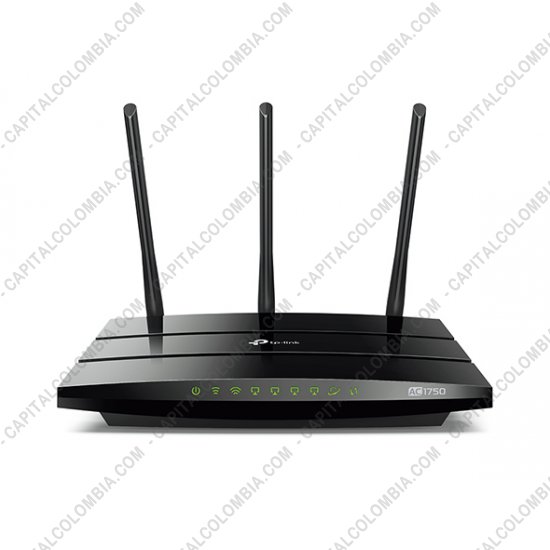 Redes, Routers, Wifi, Marca: Tp-link - Router Tp-Link Gigabit de Banda Dual Inal&aacute;mbrico AC 1750mbps